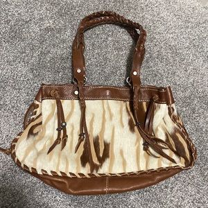 Vin Baker cowhide leather handbag